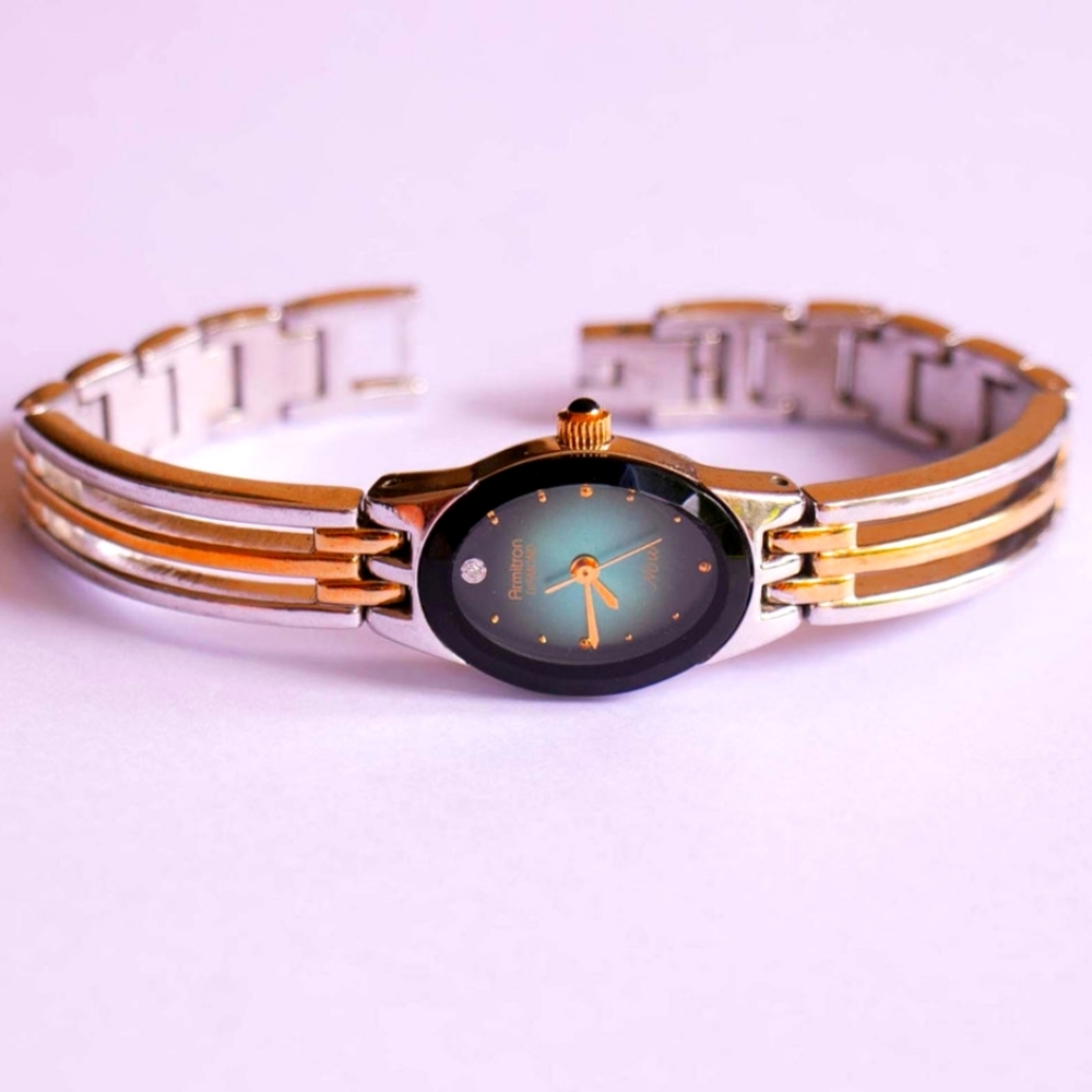 green-dial Armitron Diamond Now